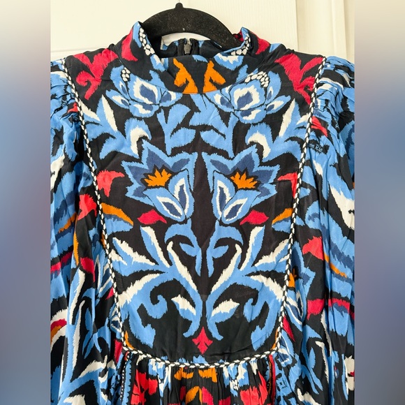 Farm Rio Printed Dolman Sleeve Kaftan Maxi Dress, Size S/M - Picture 9 of 16